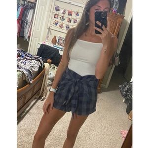 Skies Are Blue Tie Shorts